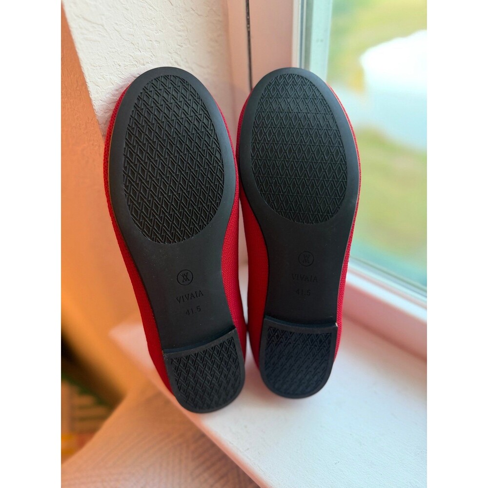 VIVAIA Round-Toe Flats (Claire) in Ruby Red Women’s Size 41.5 (US 11) - Picture 8 of 11